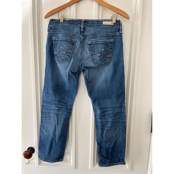 AG tomboy crop light wash jeans 27 - Picture 2 of 5